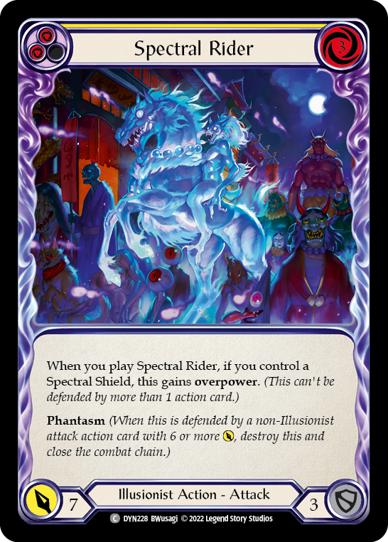 Spectral Rider (Yellow) [DYN228] (Dynasty) | Good Games North
