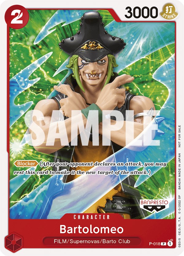 Bartolomeo (One Piece Film Red) [One Piece Promotion Cards] | Good Games North