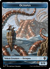 Octopus // Rabbit Double-Sided Token [Bloomburrow Commander Tokens] | Good Games North