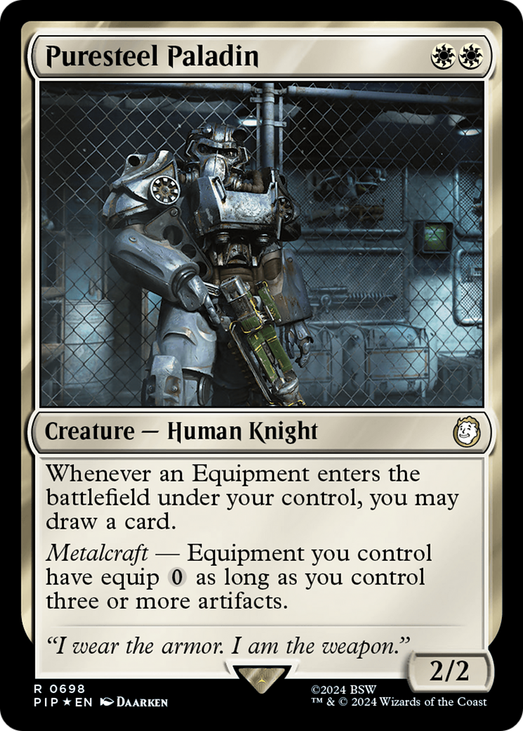 Puresteel Paladin (Surge Foil) [Fallout] | Good Games North