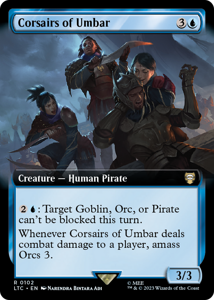 Corsairs of Umbar (Extended Art) [The Lord of the Rings: Tales of Middle-Earth Commander] | Good Games North