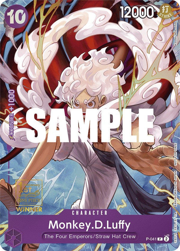 Monkey.D.Luffy (1st Anniversary Tournament) [One Piece Promotion Cards] | Good Games North