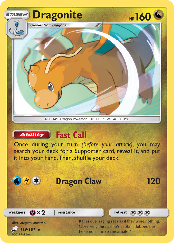 Dragonite (119/181) [Sun & Moon: Team Up] | Good Games North