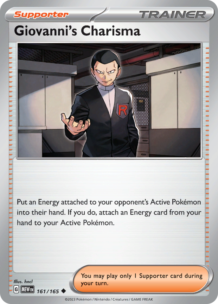 Giovanni's Charisma (161/165) [Scarlet & Violet 151] | Good Games North