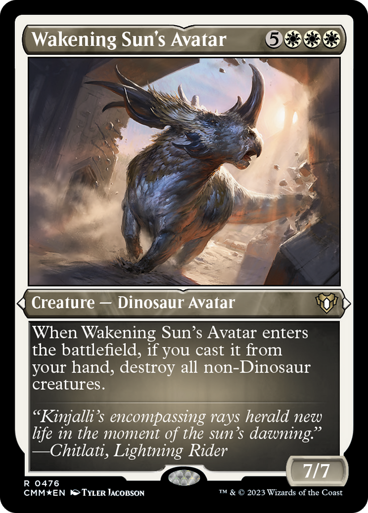 Wakening Sun's Avatar (Foil Etched) [Commander Masters] | Good Games North