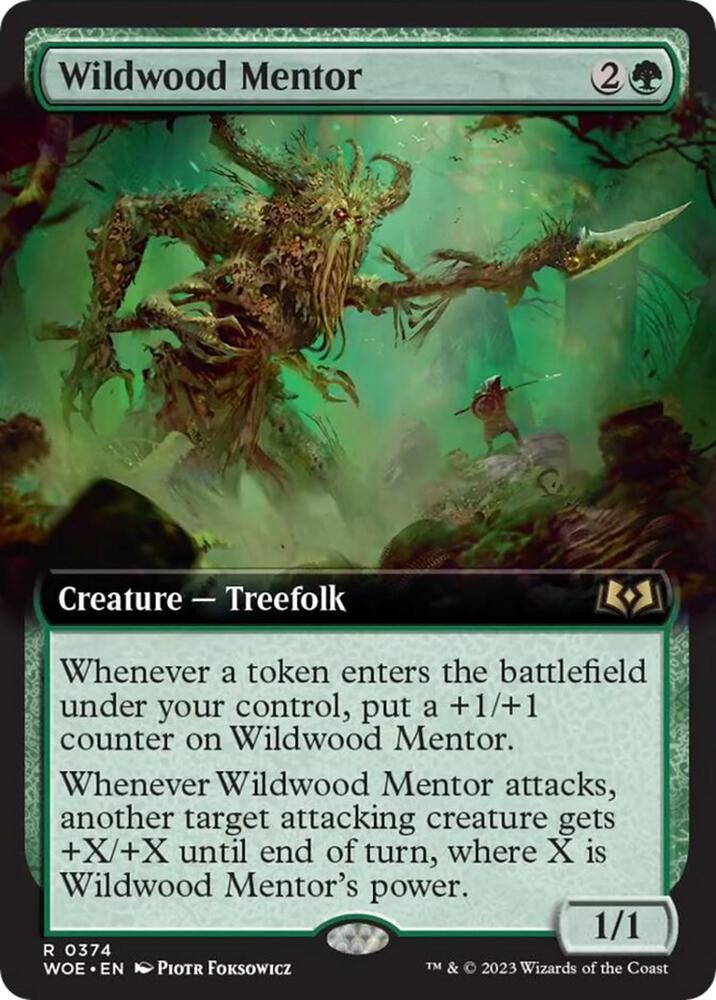 Wildwood Mentor Extended Art (Wilds of Eldraine)  | Good Games North