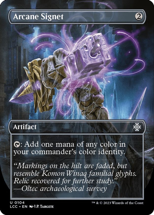 Arcane Signet (Borderless) [The Lost Caverns of Ixalan Commander] | Good Games North