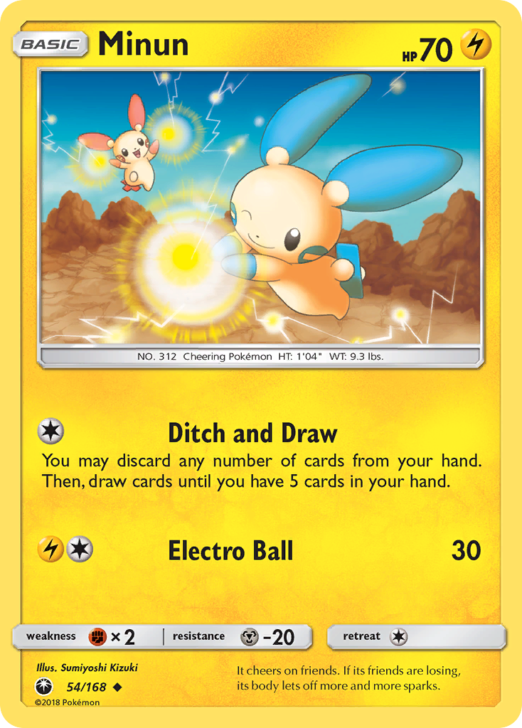 Minun (54/168) [Sun & Moon: Celestial Storm] | Good Games North