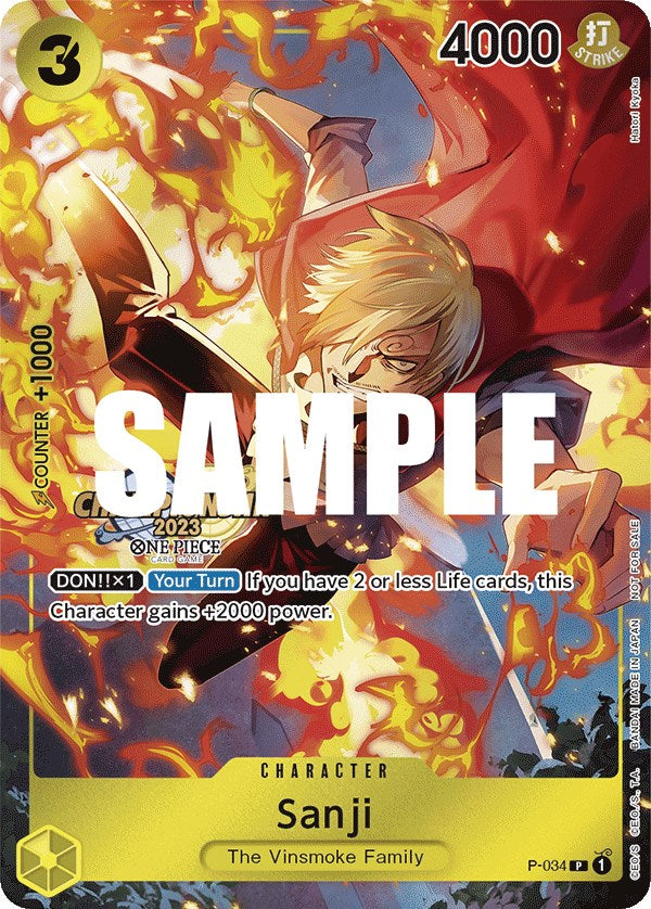 Sanji (CS 2023 Event Pack) [One Piece Promotion Cards] | Good Games North