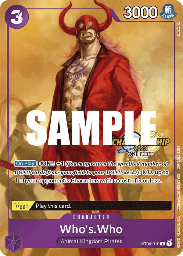 Who's.Who (CS 2023 Celebration Pack) [One Piece Promotion Cards] | Good Games North