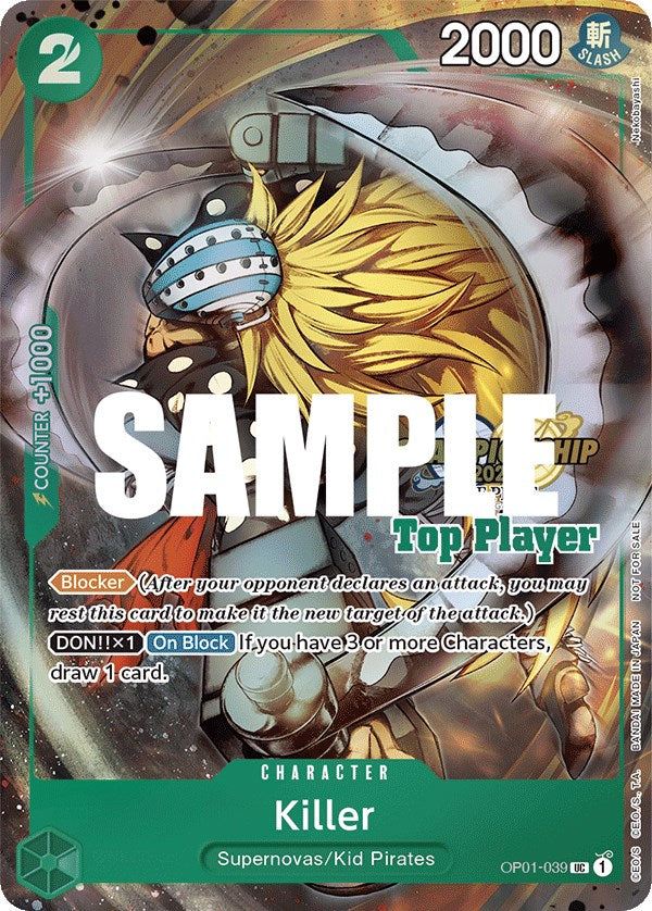 Killer (CS 2023 Top Players Pack) [One Piece Promotion Cards] | Good Games North