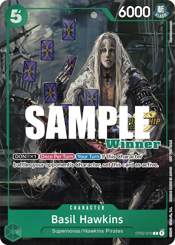 Basil Hawkins (CS 2023 Top Players Pack) [Winner] [One Piece Promotion Cards] | Good Games North