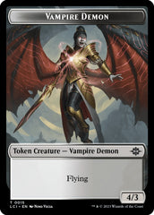 Vampire // Vampire Demon Double-Sided Token [The Lost Caverns of Ixalan Tokens] | Good Games North