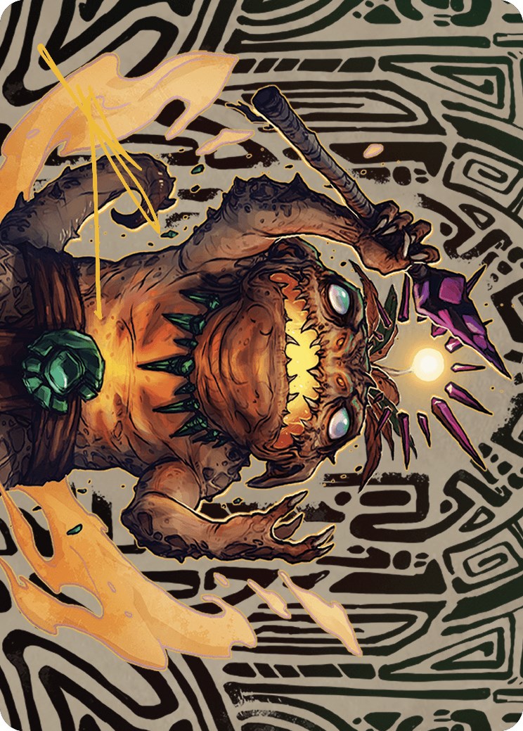 Zoyowa Lava-Tongue Art Card (Gold-Stamped Signature) [The Lost Caverns of Ixalan Art Series] | Good Games North