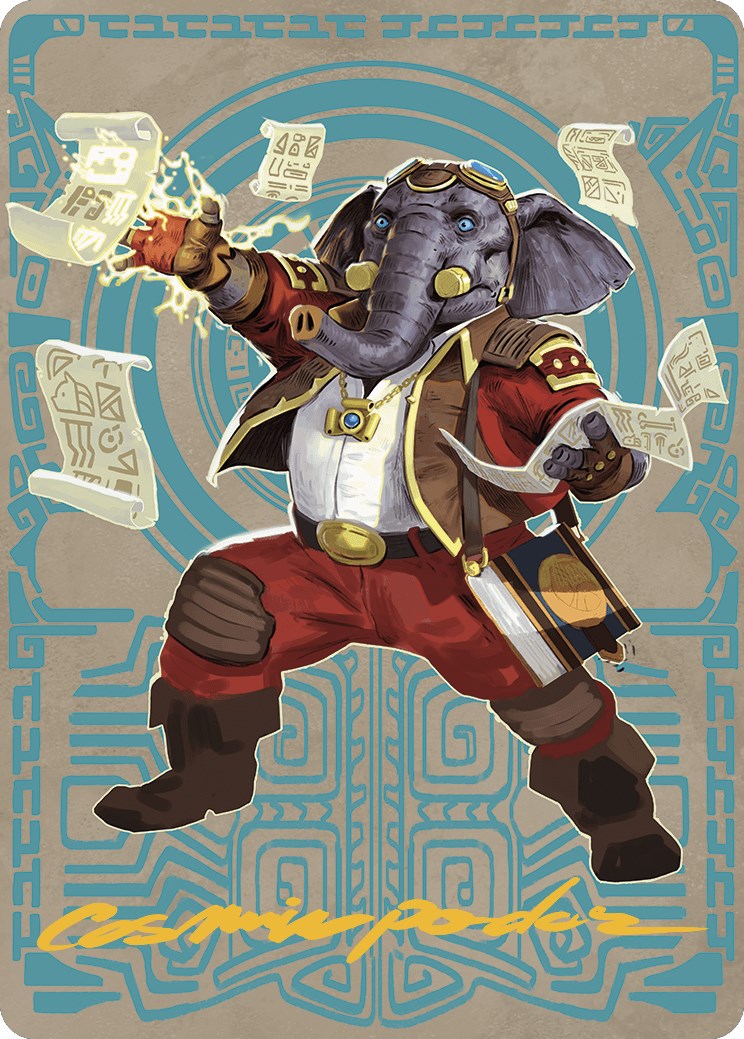 Quintorius Kand Art Card (65/81) (Gold-Stamped Signature) [The Lost Caverns of Ixalan Art Series] | Good Games North