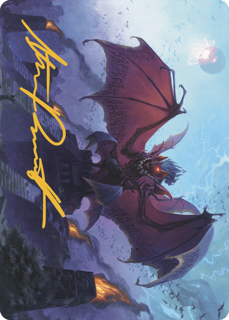 Aclazotz, Deepest Betrayal Art Card (Gold-Stamped Signature) [The Lost Caverns of Ixalan Art Series] | Good Games North