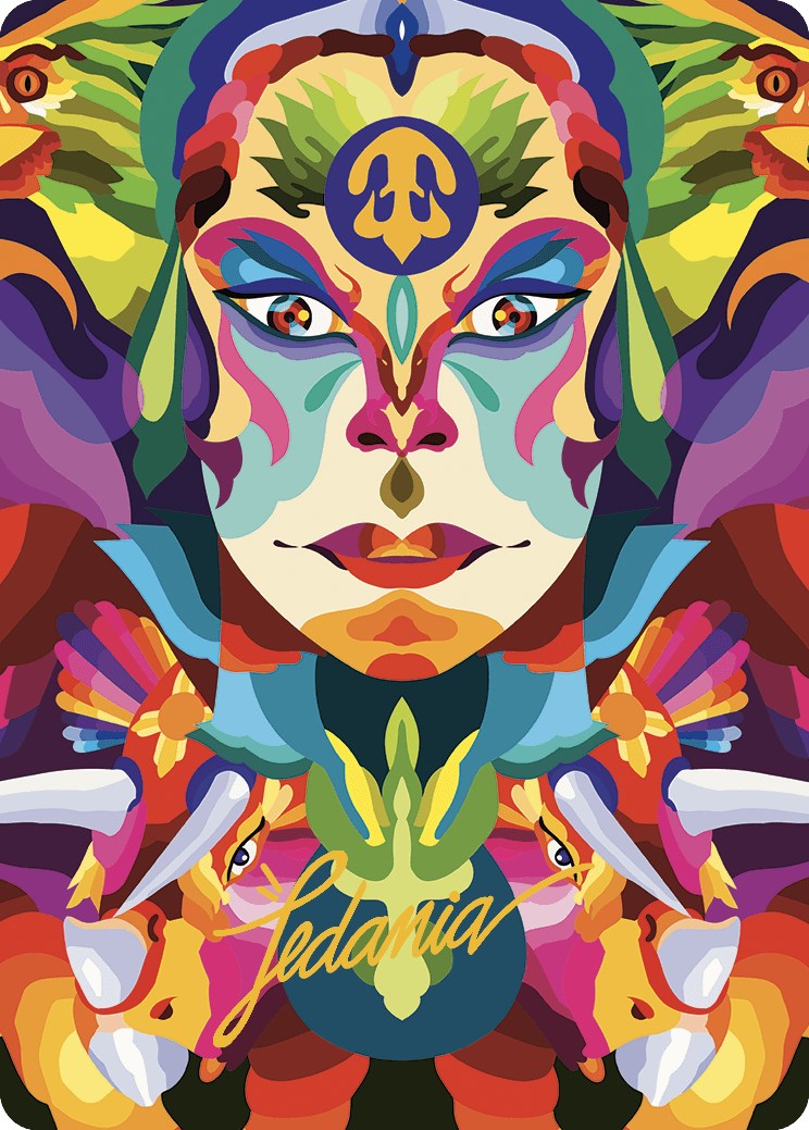 Roar of the Fifth People Art Card (Gold-Stamped Signature) [The Lost Caverns of Ixalan Art Series] | Good Games North