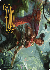 Wayta, Trainer Prodigy Art Card (Gold-Stamped Signature) [The Lost Caverns of Ixalan Art Series] | Good Games North