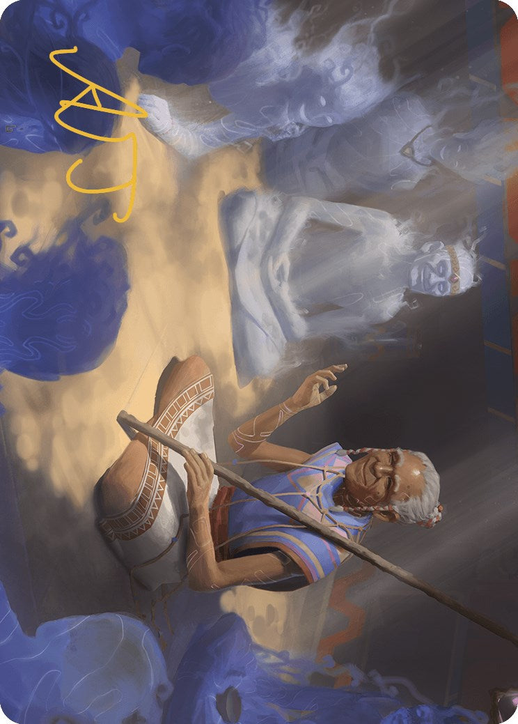 Ancestral Reminiscence Art Card (Gold-Stamped Signature) [The Lost Caverns of Ixalan Art Series] | Good Games North