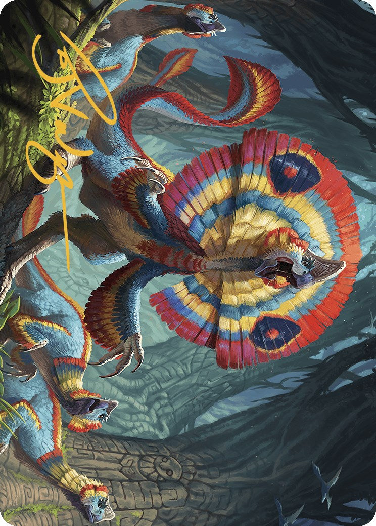 Sunfrill Imitator Art Card (Gold-Stamped Signature) [The Lost Caverns of Ixalan Art Series] | Good Games North