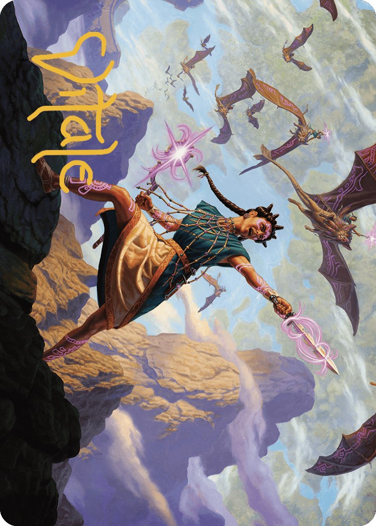 Warden of the Inner Sky Art Card (Gold-Stamped Signature) [The Lost Caverns of Ixalan Art Series] | Good Games North