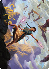 Warden of the Inner Sky Art Card (Gold-Stamped Signature) [The Lost Caverns of Ixalan Art Series] | Good Games North