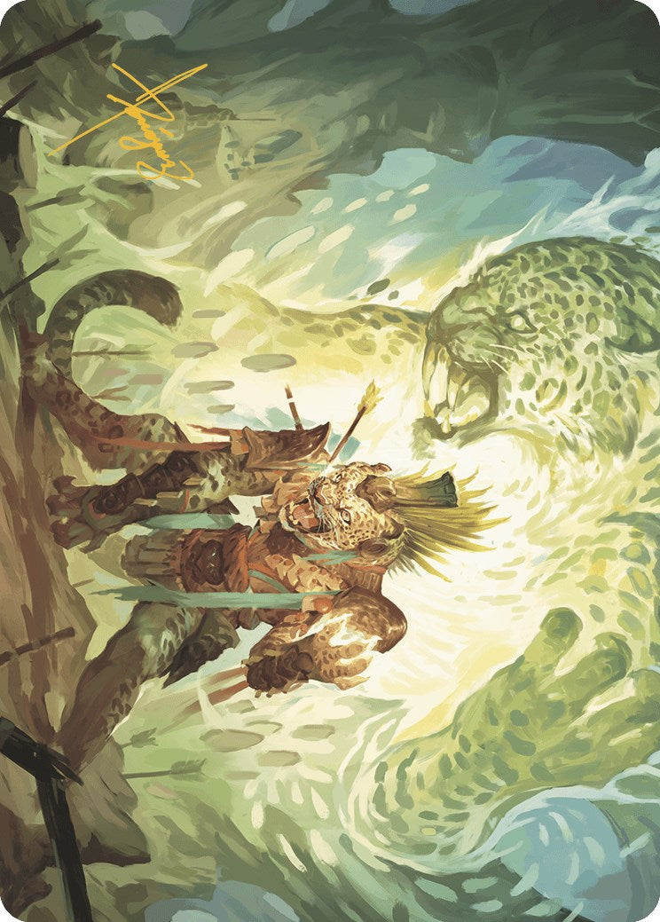 Might of the Ancestors Art Card (Gold-Stamped Signature) [The Lost Caverns of Ixalan Art Series] | Good Games North