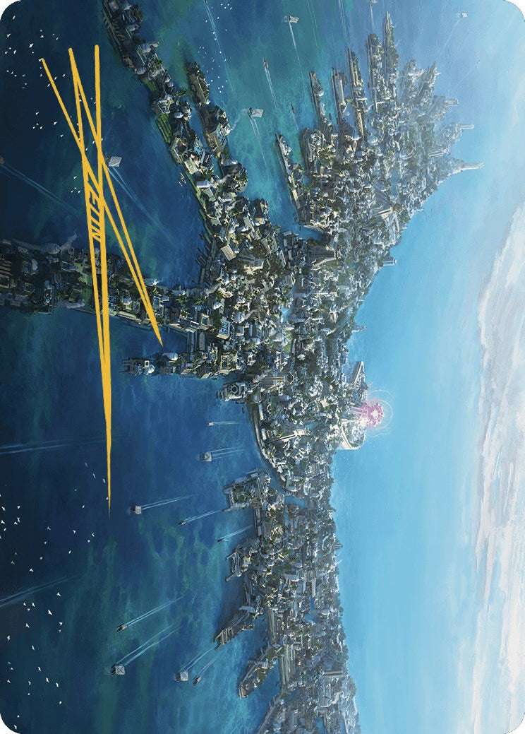 Restless Anchorage Art Card (Gold-Stamped Signature) [The Lost Caverns of Ixalan Art Series] | Good Games North