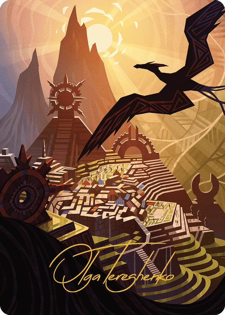 Plains Art Card (Gold-Stamped Signature) [The Lost Caverns of Ixalan Art Series] | Good Games North