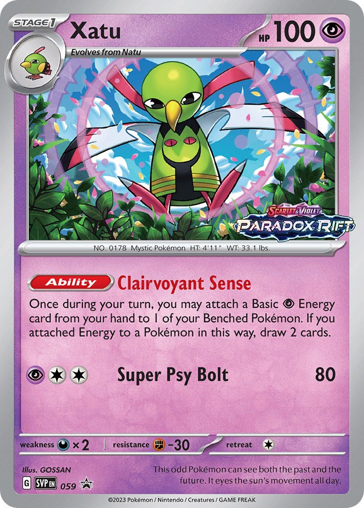 Xatu (059) [Scarlet & Violet: Black Star Promos] | Good Games North