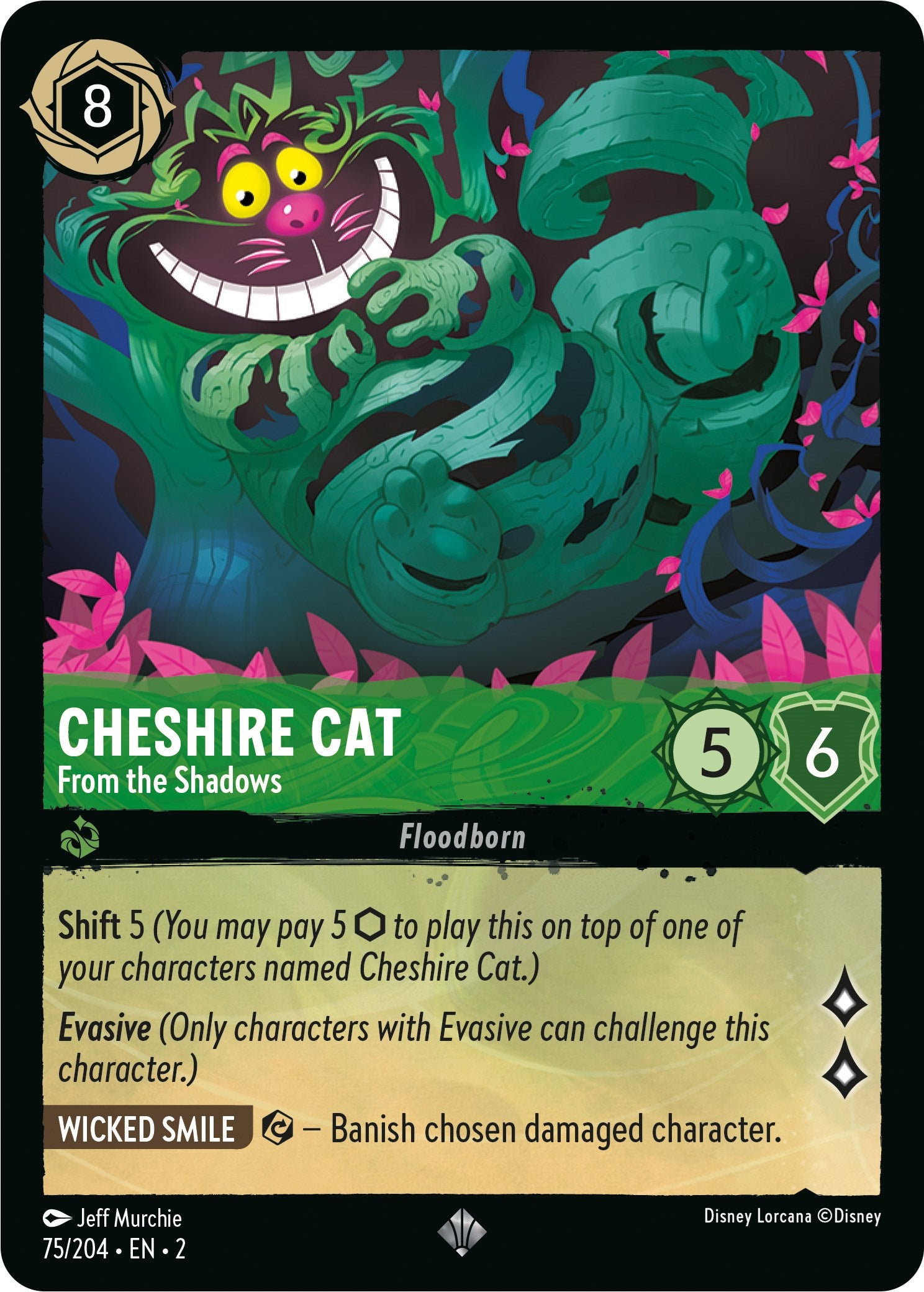 Cheshire Cat - From the Shadows (75/204) [Rise of the Floodborn] | Good Games North