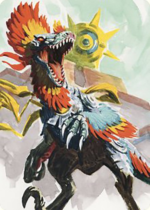 Pantlaza, Sun-Favored Art Card [The Lost Caverns of Ixalan Art Series] | Good Games North
