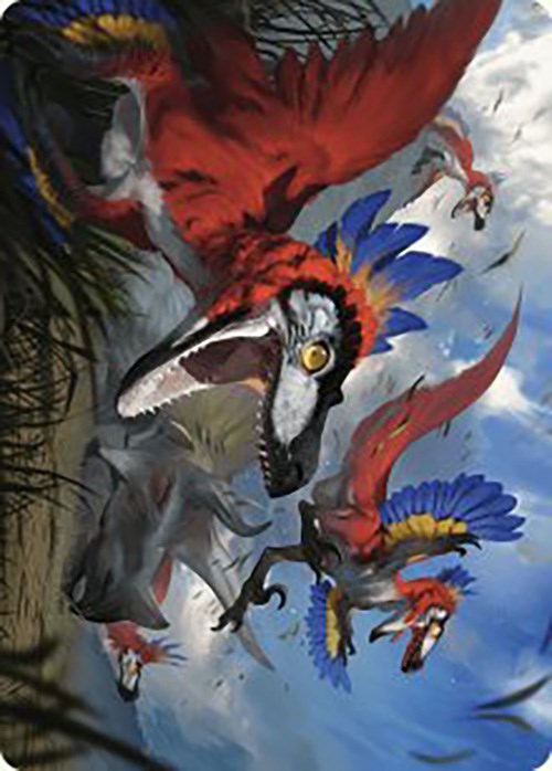 Wrathful Raptors Art Card [The Lost Caverns of Ixalan Art Series] | Good Games North