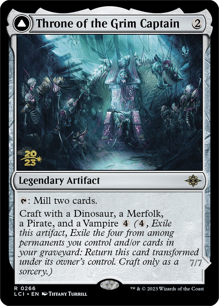 Throne of the Grim Captain // The Grim Captain [The Lost Caverns of Ixalan Prerelease Cards] | Good Games North