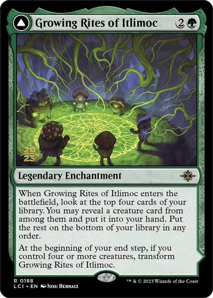 Growing Rites of Itlimoc // Itlimoc, Cradle of the Sun (LCI) [The Lost Caverns of Ixalan Prerelease Cards] | Good Games North
