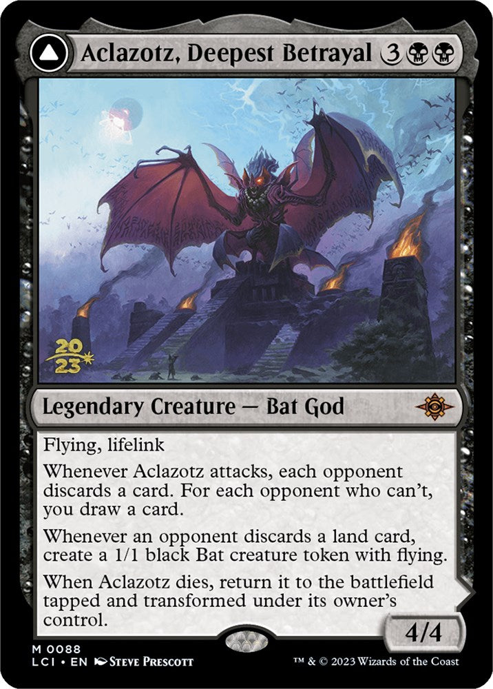 Aclazotz, Deepest Betrayal // Temple of the Dead [The Lost Caverns of Ixalan Prerelease Cards] | Good Games North