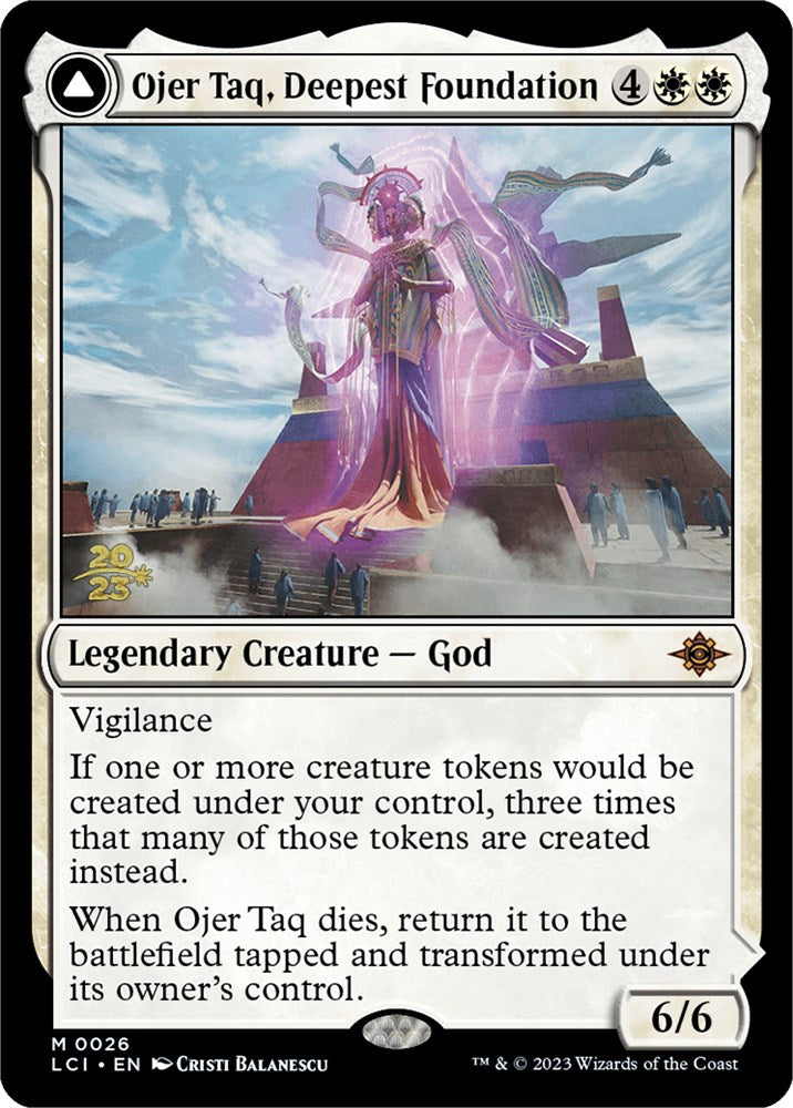 Ojer Taq, Deepest Foundation // Temple of Civilization [The Lost Caverns of Ixalan Prerelease Cards] | Good Games North