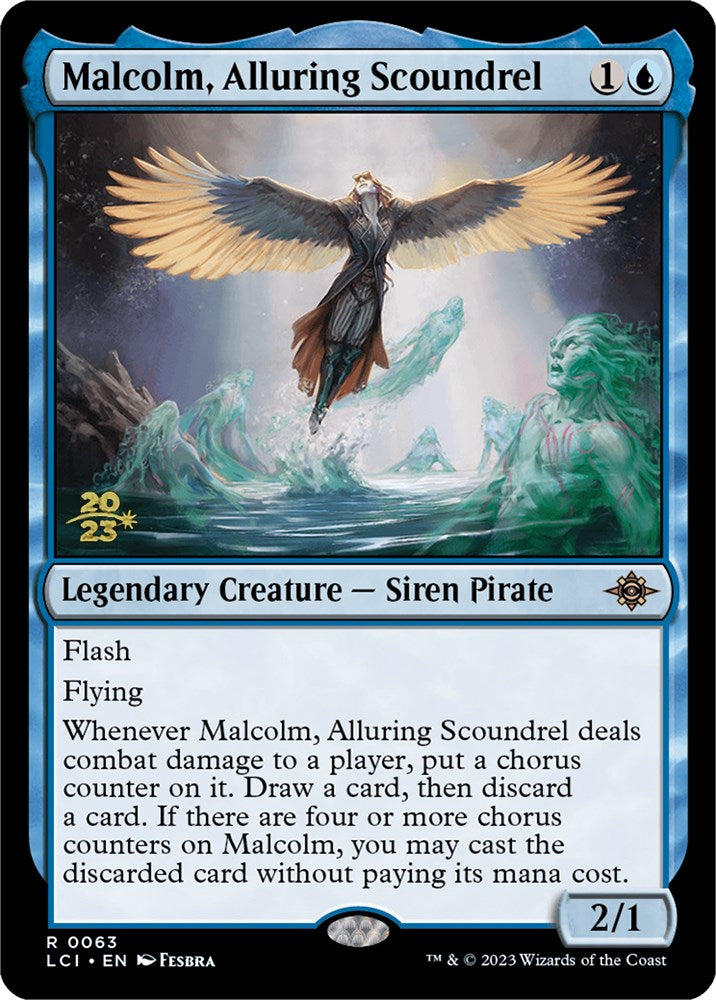 Malcolm, Alluring Scoundrel [The Lost Caverns of Ixalan Prerelease Cards] | Good Games North