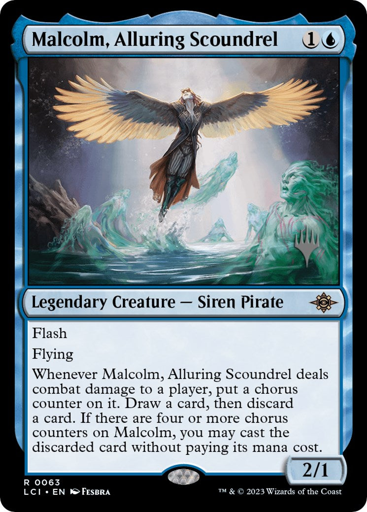 Malcolm, Alluring Scoundrel (Promo Pack) [The Lost Caverns of Ixalan Promos] | Good Games North