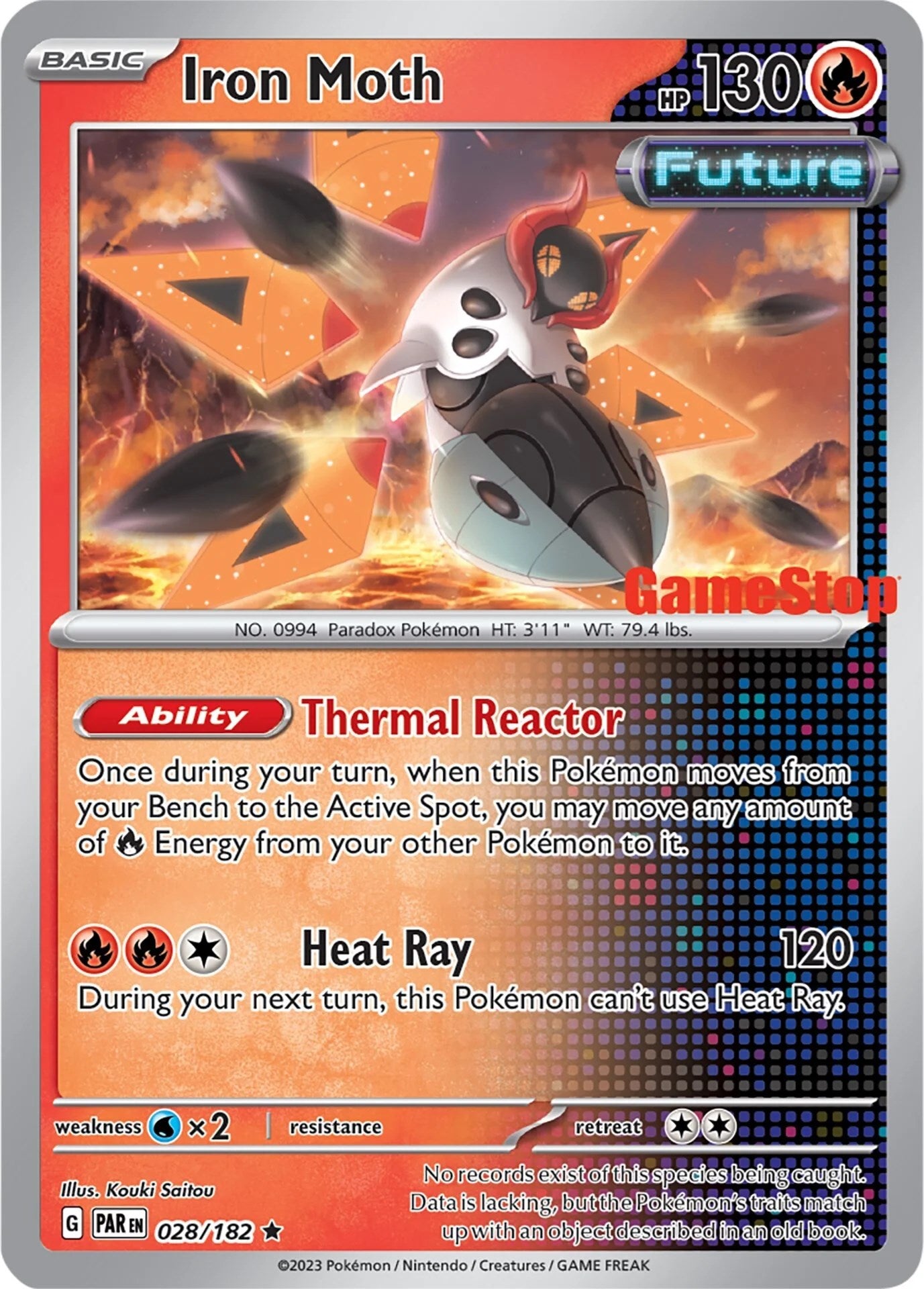 Iron Moth (028/182) (GameStop Promo) [Miscellaneous Cards] | Good Games North