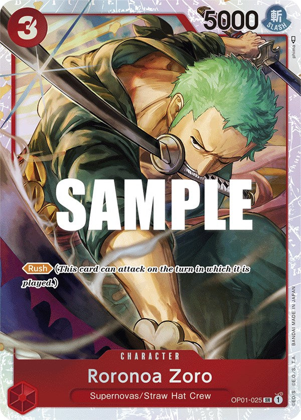 Roronoa Zoro (OP01-025) (Ultra Deck: The Three Captains) [One Piece Promotion Cards] | Good Games North