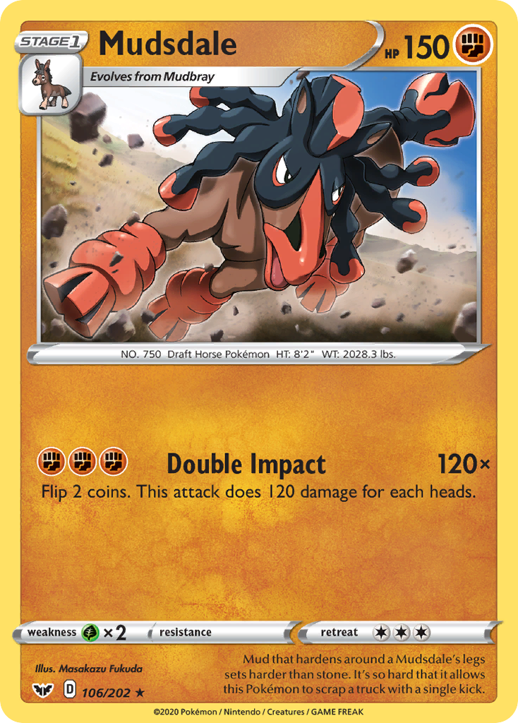 Mudsdale (106/202) [Sword & Shield: Base Set] | Good Games North