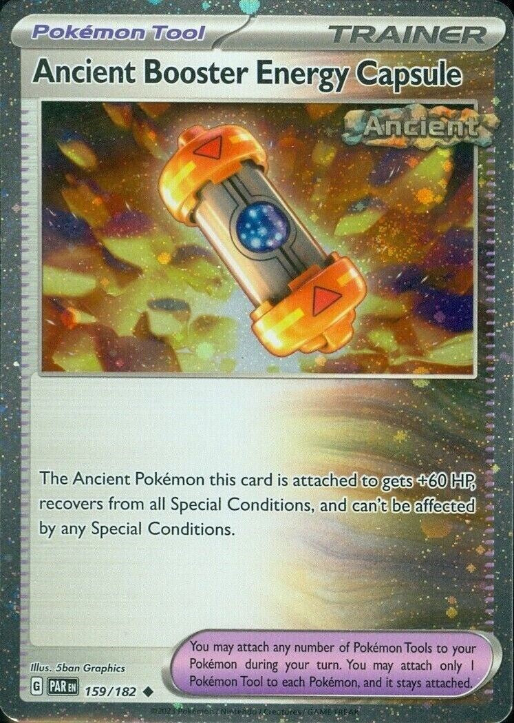 Ancient Booster Energy Capsule (159/182) (Cosmos Holo) [Scarlet & Violet: Paradox Rift] | Good Games North