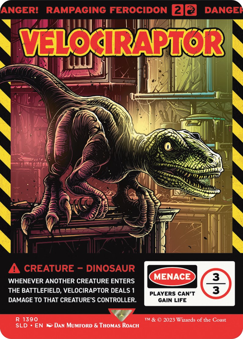 Velociraptor - Rampaging Ferocidon [Secret Lair Drop Series] | Good Games North
