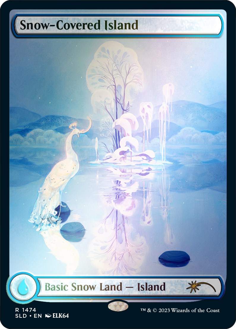 Snow-Covered Island (1474) (Rainbow Foil) [Secret Lair Drop Series] | Good Games North