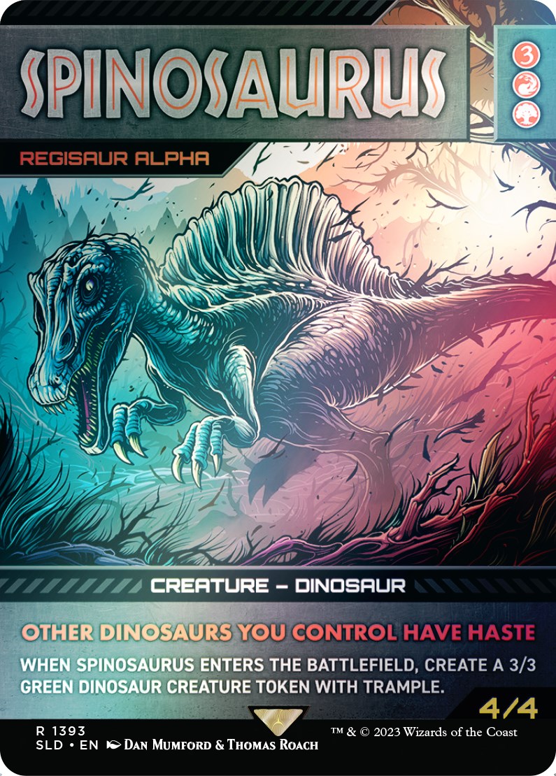 Spinosaurus - Regisaur Alpha (Rainbow Foil) [Secret Lair Drop Series] | Good Games North