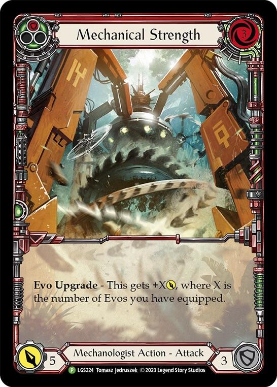 Mechanical Strength (Red) [LGS224] (Promo)  Rainbow Foil | Good Games North