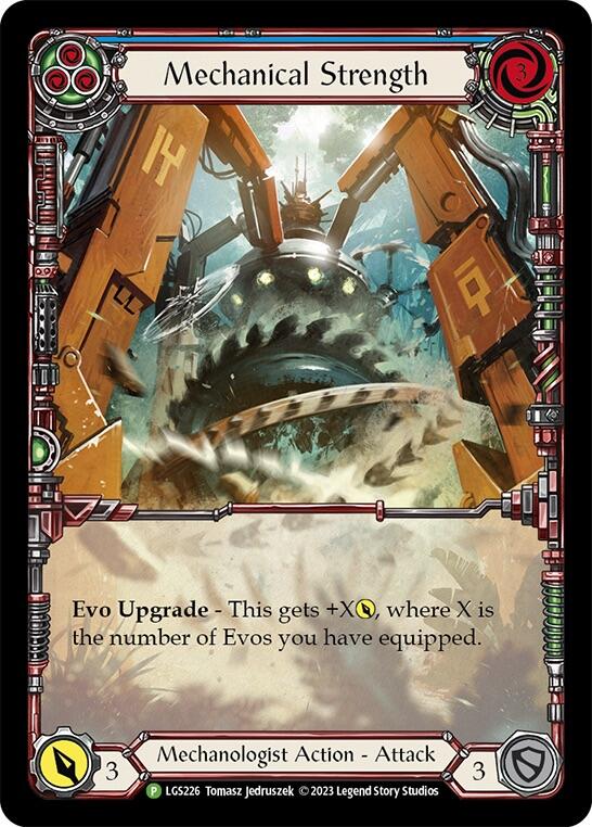 Mechanical Strength (Blue) [LGS226] (Promo)  Rainbow Foil | Good Games North