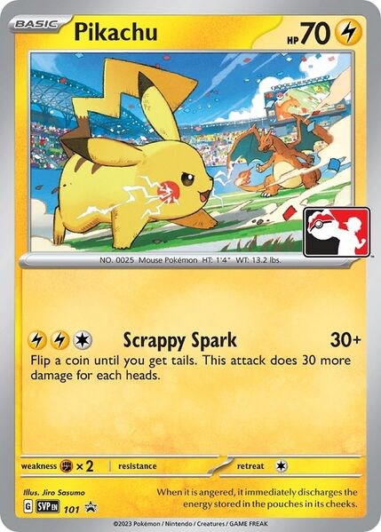 Pikachu (101) (Play Pokemon Promo) [League & Championship Cards] | Good Games North