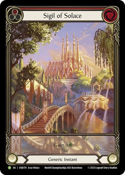 Sigil of Solace [FAB178] (Promo)  Rainbow Foil | Good Games North